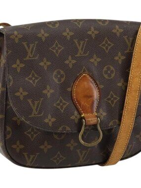 Authentic LOUIS VUITTON Monogram Saint Cloud GM Shoulder Bag M51242 LV